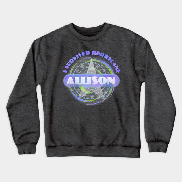 Hurricane Allison Crewneck Sweatshirt by Dale Preston Design